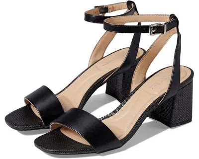 Cl By Laundry Beauties Sandals Women's 5.5 Black Ankle Strap Block Heel Zpo3180
