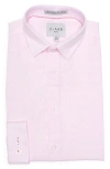 C-lab Nyc Geometric Print 4-way Stretch Dress Shirt In 24 Pink