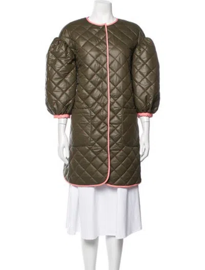 Pre-owned Clare V Coat In Green