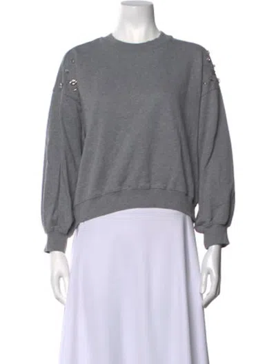 Pre-owned Clare V Crew Neck Sweater In Grey