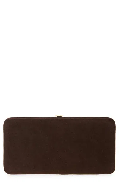 Clare V . Le Tabac Suede Clutch In Truffle