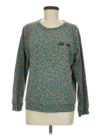 Pre-owned Clare V Pullover Sweater In Teal