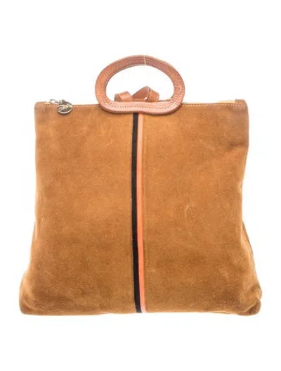 Pre-owned Clare V Suede Backpack In Brown