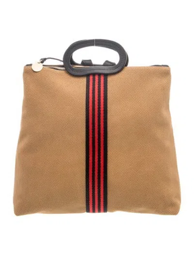 Pre-owned Clare V Suede Backpack In Neutrals