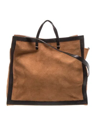 Pre-owned Clare V Suede Tote In Brown