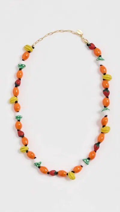 Clare V Women's Les Fruits De Cv Necklace In Multi