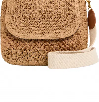 Clare V Women's Louis Shoulder Bag In Raffia In Grey