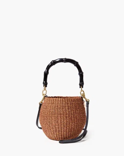 Clare V Women's Petit Pot De Miel Basket Bag With Bamboo Handle In Dulce De Leche In Multi