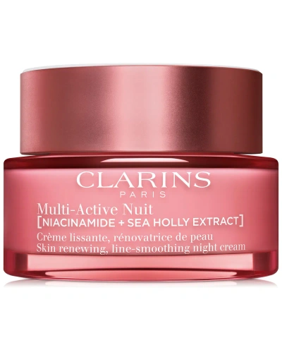 Clarins Multi-active Night Moisturizer For Lines, Pores & Glow With Niacinamide In No Color