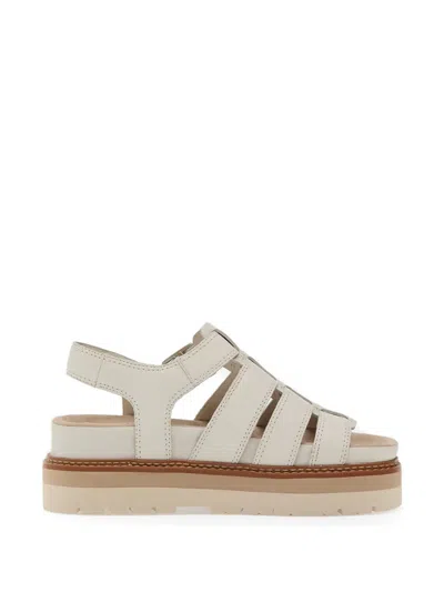 Clarks Buckle Platform Sandals In Multi