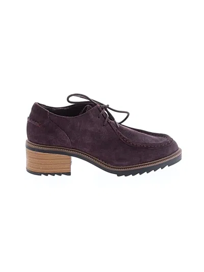Pre-owned Clarks Heels In Burgundy