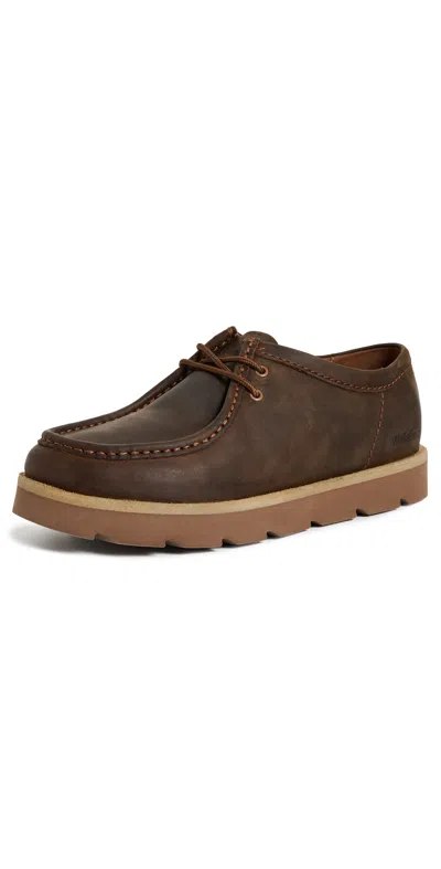 Clarks Meare Walla Boots Beeswax Leather In Brown