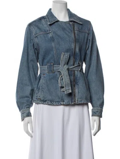 Pre-owned Claudie Pierlot Denim Jacket In Blue