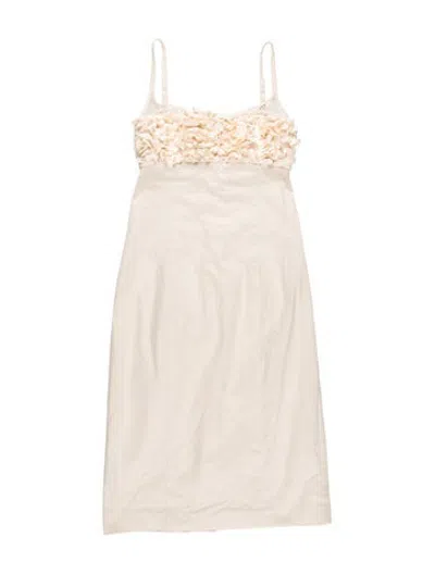 Pre-owned Clea Asymmetrical Mini Dress W/ Tags In Neutrals