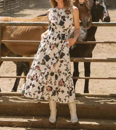 Cleobella Carina Ankle Dress In Cassia Print