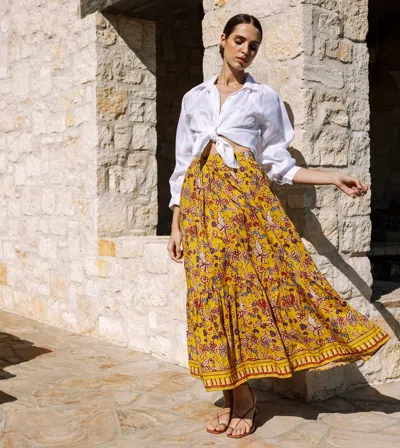 Cleobella Charlene Ankle Skirt In Calista Floral