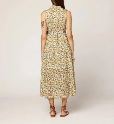 Cleobella Cheyenne Midi Dress In White / Green / Floral
