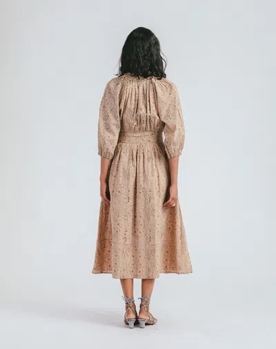 Cleobella Fern Midi Dress In Gold