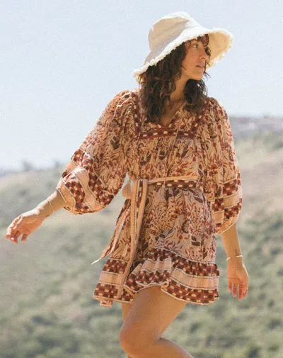 Cleobella Magdalena Mini Dress In Moccasin, Tan, Black, Shell, Bone