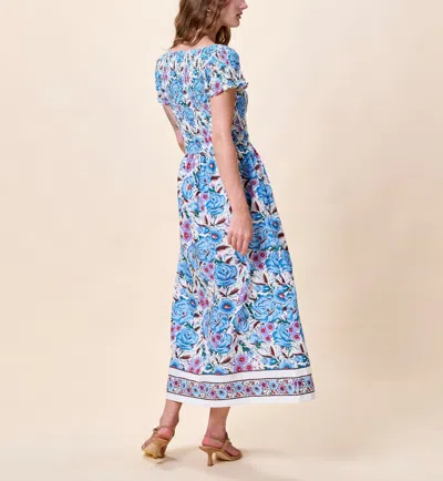 Cleobella Maggie Ankle Dress In Blue, White, Pink, Multicolor, Floral