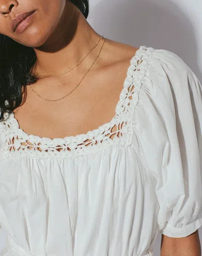 Cleobella Petal Mini Dress In White
