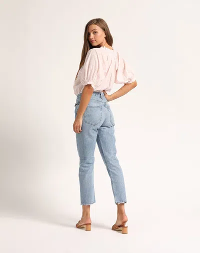 Cleobella Rajastan Blouse In Moccasin, Tan, Black, Shell, Bone