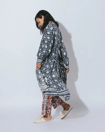 Cleobella Rylee Duster In Black / Yellow / Ivory