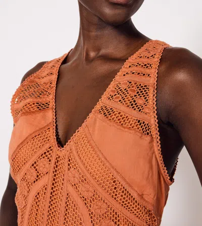 Cleobella Shelby Crochet Midi Dress In Cassia