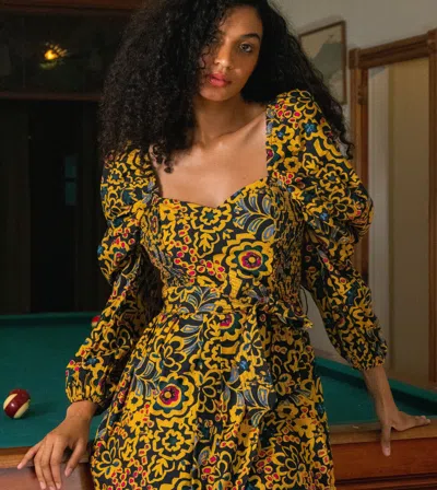 Cleobella Solange Midi Dress In Cassia Print