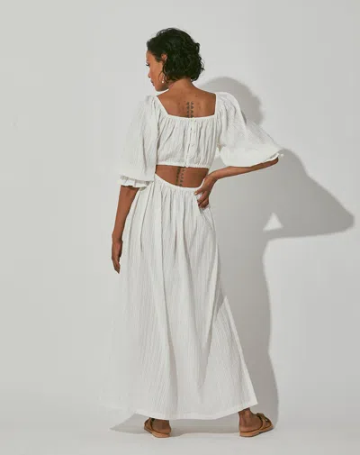 Cleobella Sutton Ankle Dress In Ivory