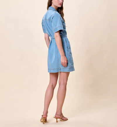 Cleobella Whitney Denim Dress In Blue
