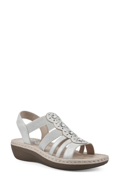 Cliffs By White Mountain Camryn Strappy Wedge Sandal In Multi