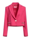 Clips More Woman Blazer Fuchsia Size 8 Polyester, Elastane In Pink