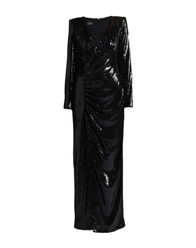 Clips Woman Maxi Dress Black Size 6 Polyester