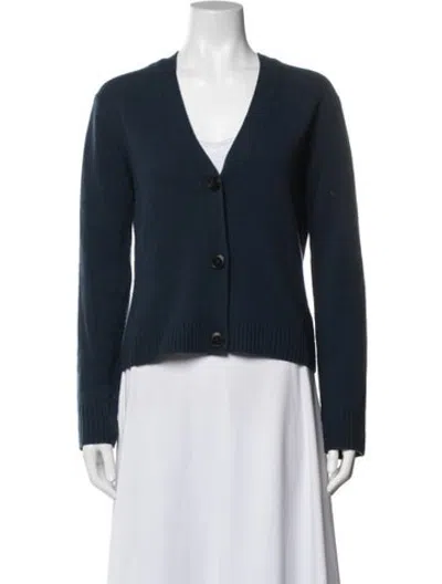 Pre-owned Closed Cashmere V-neck Sweater In Blue