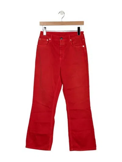 Pre-owned Closed High-rise Flared Jeans In Orange