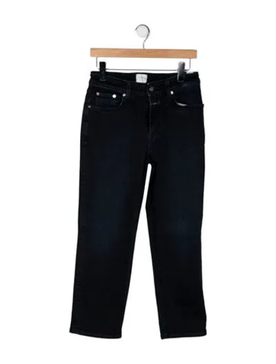 Pre-owned Closed High-rise Straight Leg Jeans In Blue