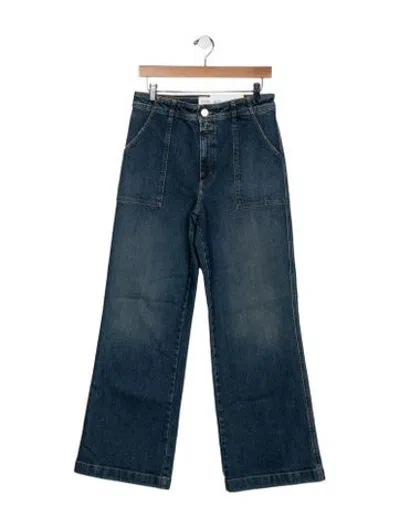 Pre-owned Closed High-rise Wide Leg Jeans W/ Tags In Blue