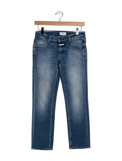 Pre-owned Closed Mid-rise Straight Leg Jeans In Blue