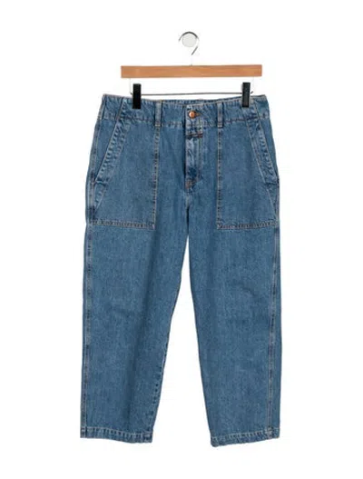 Pre-owned Closed Mid-rise Straight Leg Jeans In Blue
