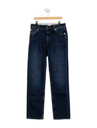 Pre-owned Closed Mid-rise Straight Leg Jeans In Blue
