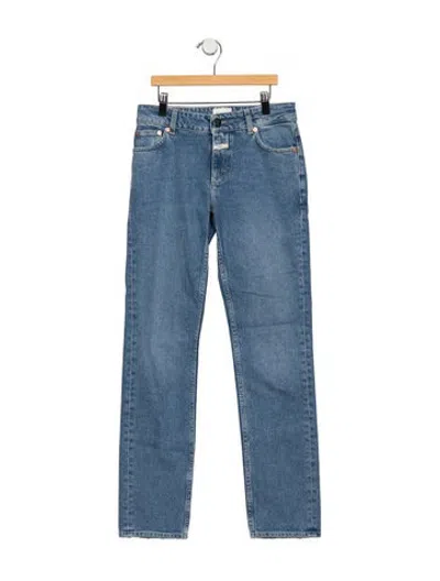 Pre-owned Closed Mid-rise Straight Leg Jeans In Blue