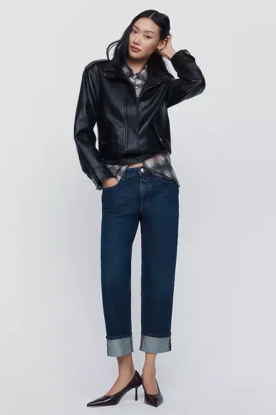 Closed Milo Mid Rise Straight Leg Jeans In Blue