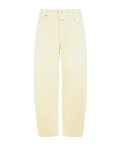 Closed Trousers With Belt Loops In Brown