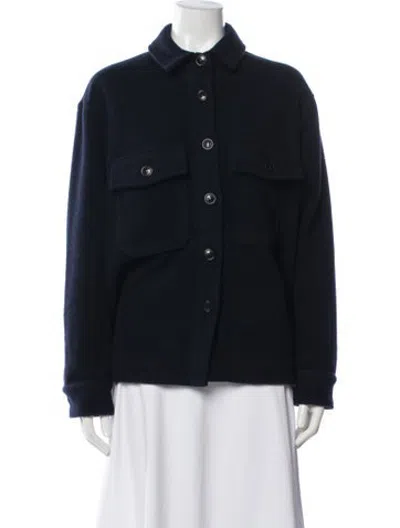 Pre-owned Closed Virgin Wool Jacket In Blue