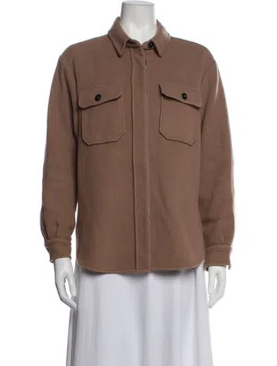 Pre-owned Closed Virgin Wool Jacket In Brown