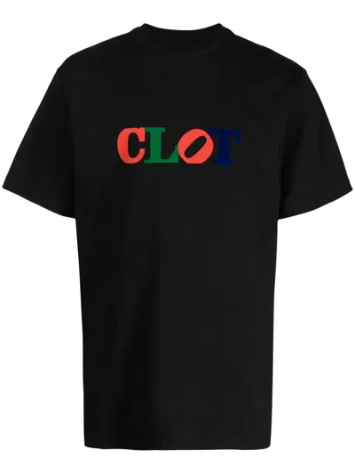 Clot Love Logo-print Cotton T-shirt In Black