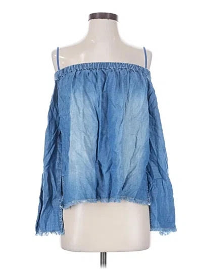 Pre-owned Cloth & Stone Sleeveless Blouse In Blue