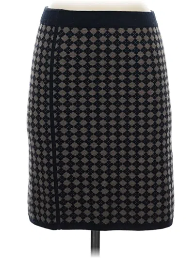 Pre-owned Club Monaco Wool Skirt In Black
