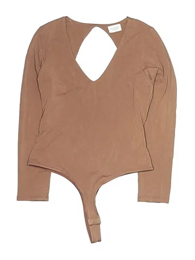 Pre-owned Clyque Bodysuit In Tan